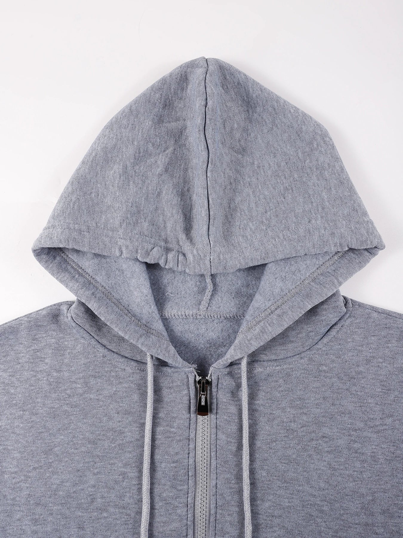 New Solid Zipper Hoodie Women Warm Fleece Hoodies Autumn Casual Hoody  Street Pocket Sportswear Oversized All-Match Female veste - ATFH