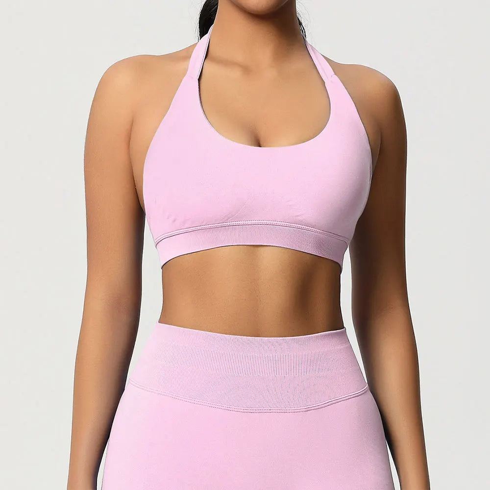 Sports Bra Seamless Workout Tops Gym Fitness Underwear Yoga Bras Sexy Athletic Sport Bra Women Backless Gym Training Crop Top - ATFH
