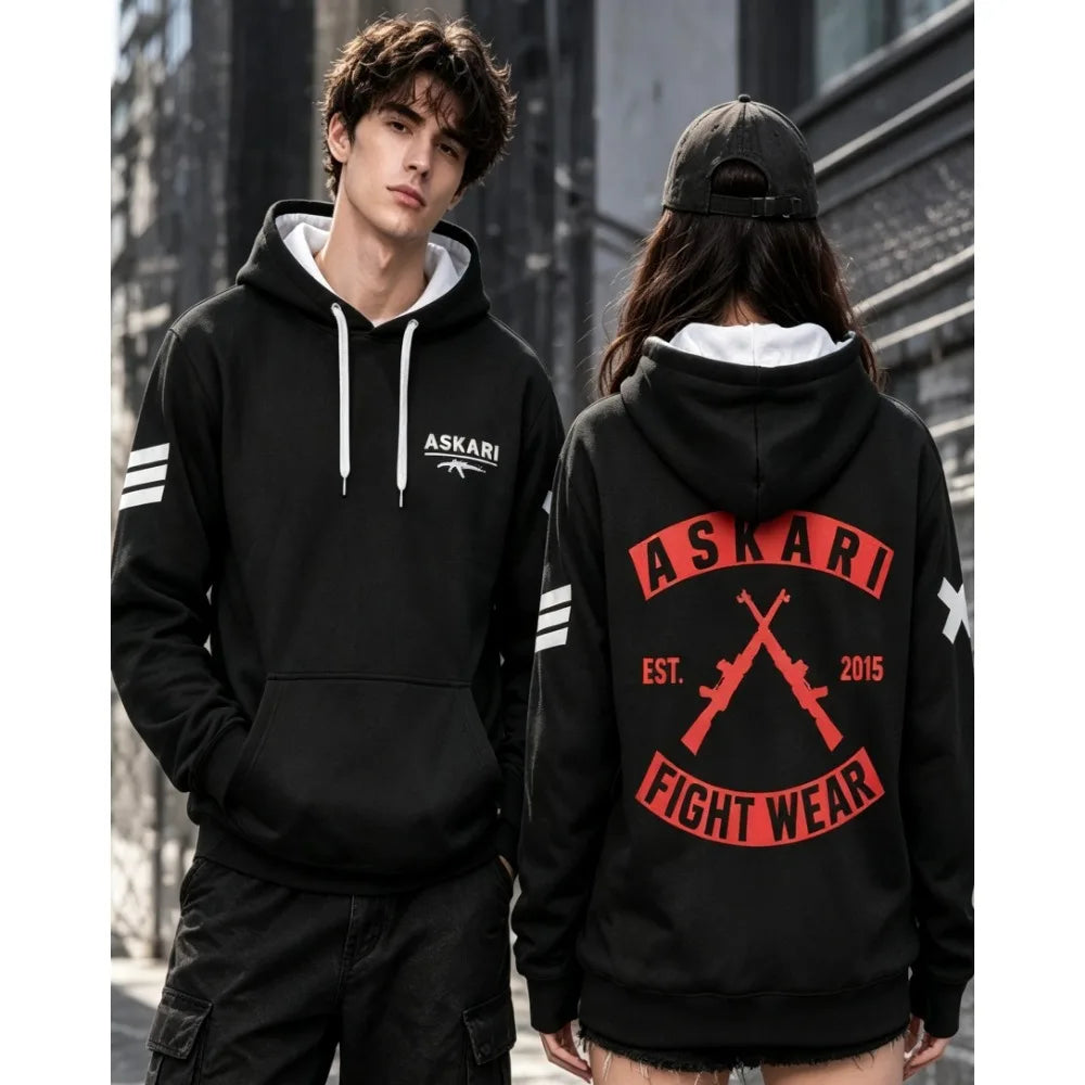 ASKARI Boxing Fighting Male Female Couple Same Style Sports Fitness Hoodie Outdoor Trendy Loose Autumn/Winter Daily Dressing