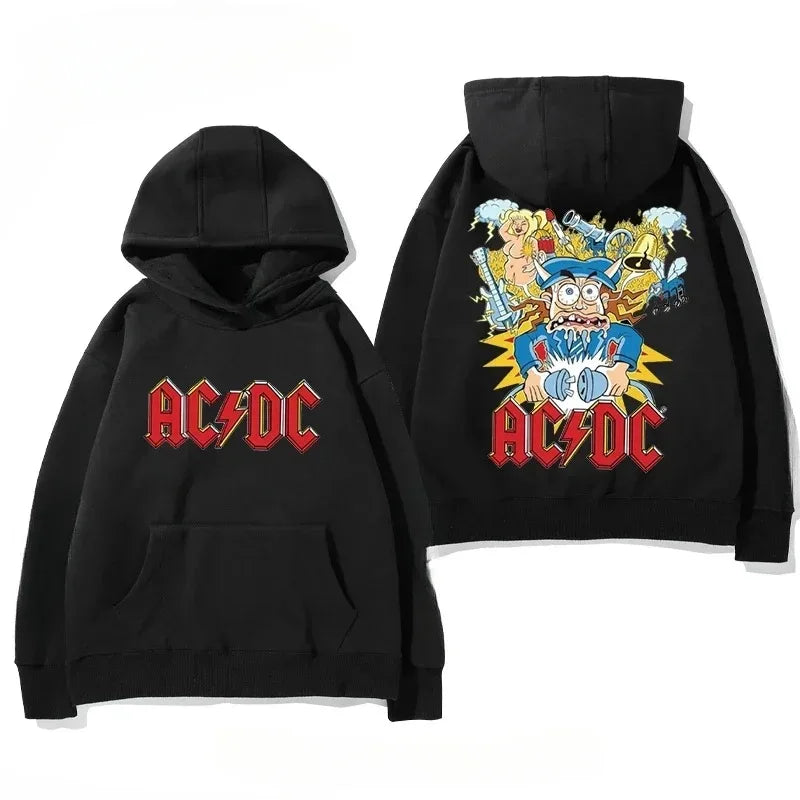 Men's hooded autumn and winter sweatshirts hooded sweatshirts casual retro long-sleeved adult sweatshirts - ATFH