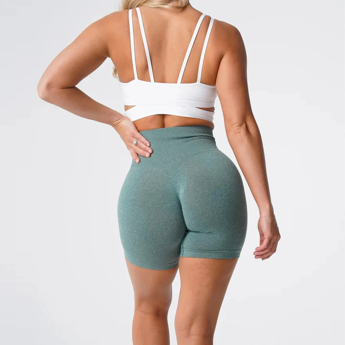 Pro Spandex Shorts Woman Fitness Elastic nv navigation Sports Running Yoga pants  tight pants cycling shark pants Tahsi Fashion House