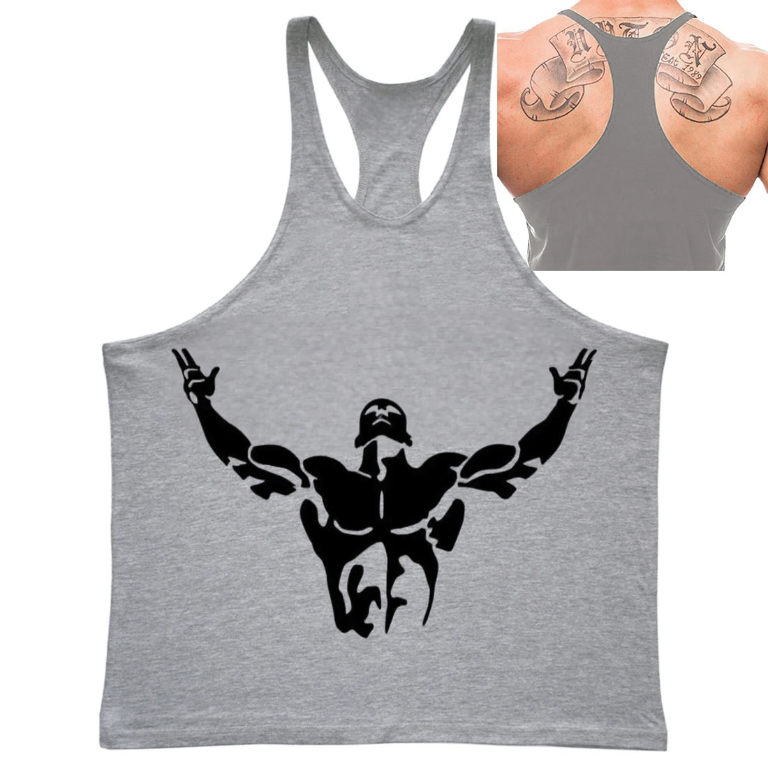 Gym Top Men Bodybuilding Shirt Fitness Men's Vest Singlet Sleeveless Sweatshirt Man Clothes Clothing Stringer Vests Singlets
