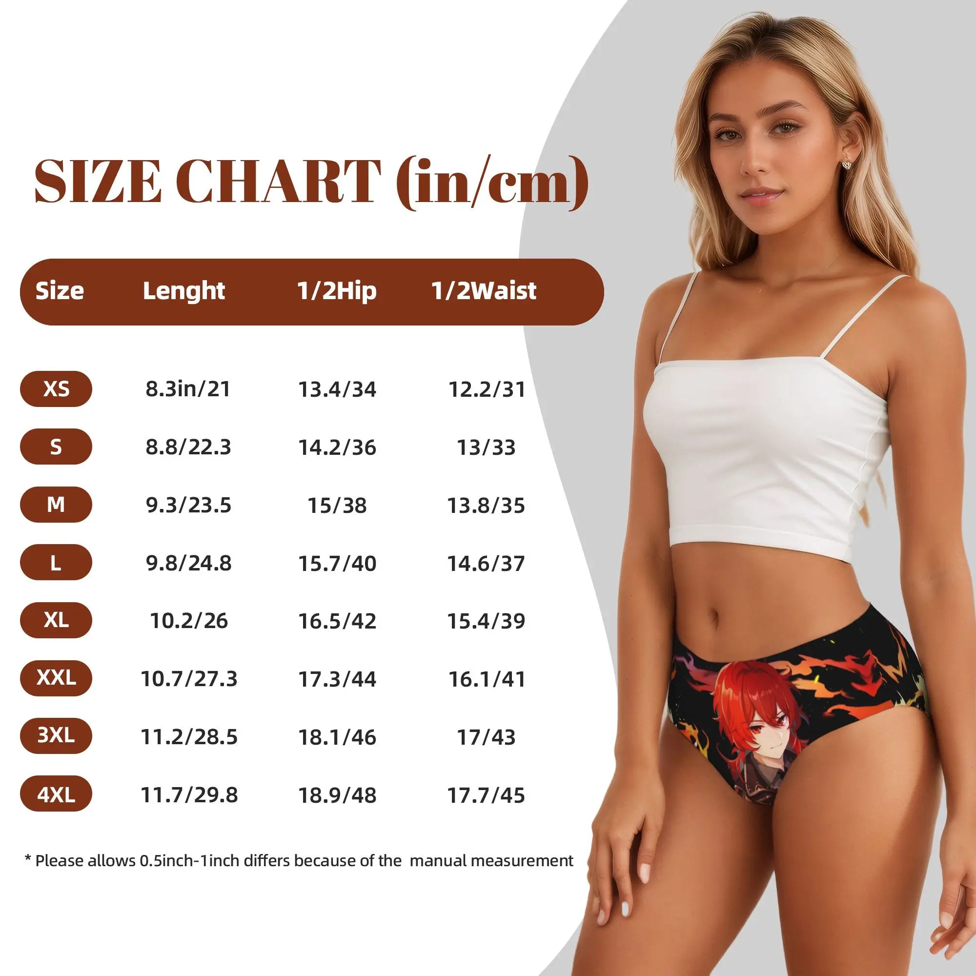 Anime Genshin Impact Brief Panties Women's Comfort Stretch Manga Kawaii  Underwear