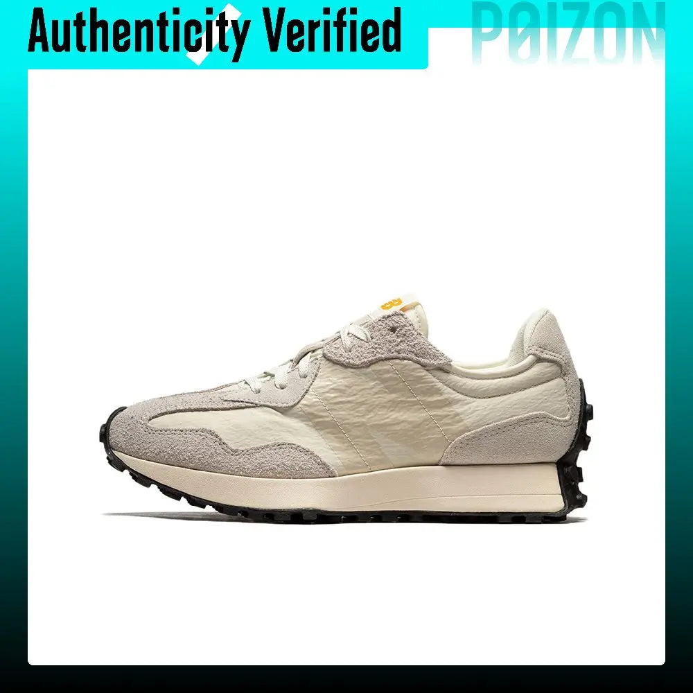 New Balance NB 327 Textile, Leather Low top Casual City Commuting Running Shoes Unisex Beige Gray MS327CJ