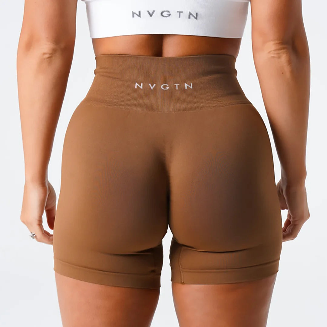 Cross-border seamless knitted yoga pants, outdoor sports shorts, high-waisted fitness leggings, women's three-quarter pants Tahsi Fashion House