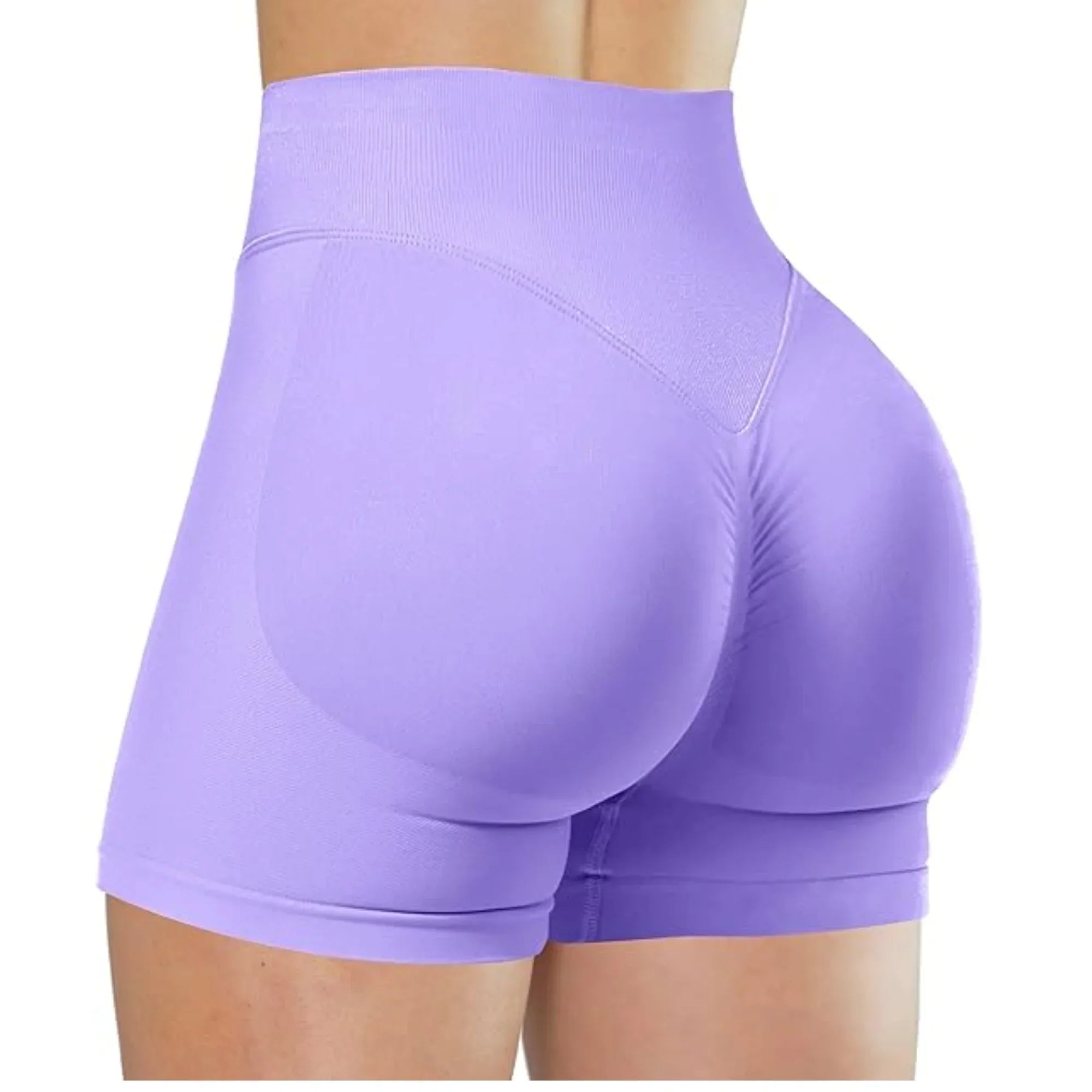 Women's Seamless High Waist Gym Shorts Butt Lifting Slim Fit High Elastic Yoga Shorts for Fitness Training Running & Cycling