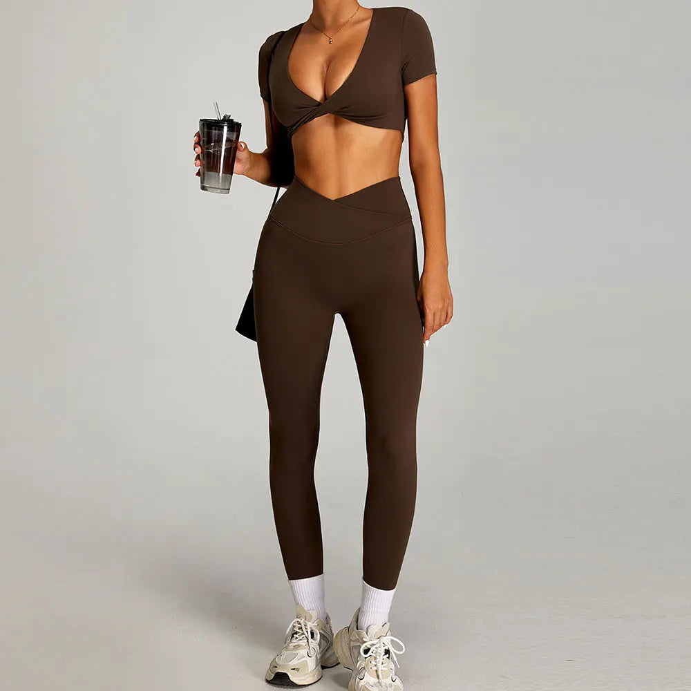 2 Pieces Sportswear Women Yoga Set Gym Clothes Sportswear Yoga Suits Fitness Set Tracksuits Sports Bra Gym Outfits Leggings - ATFH
