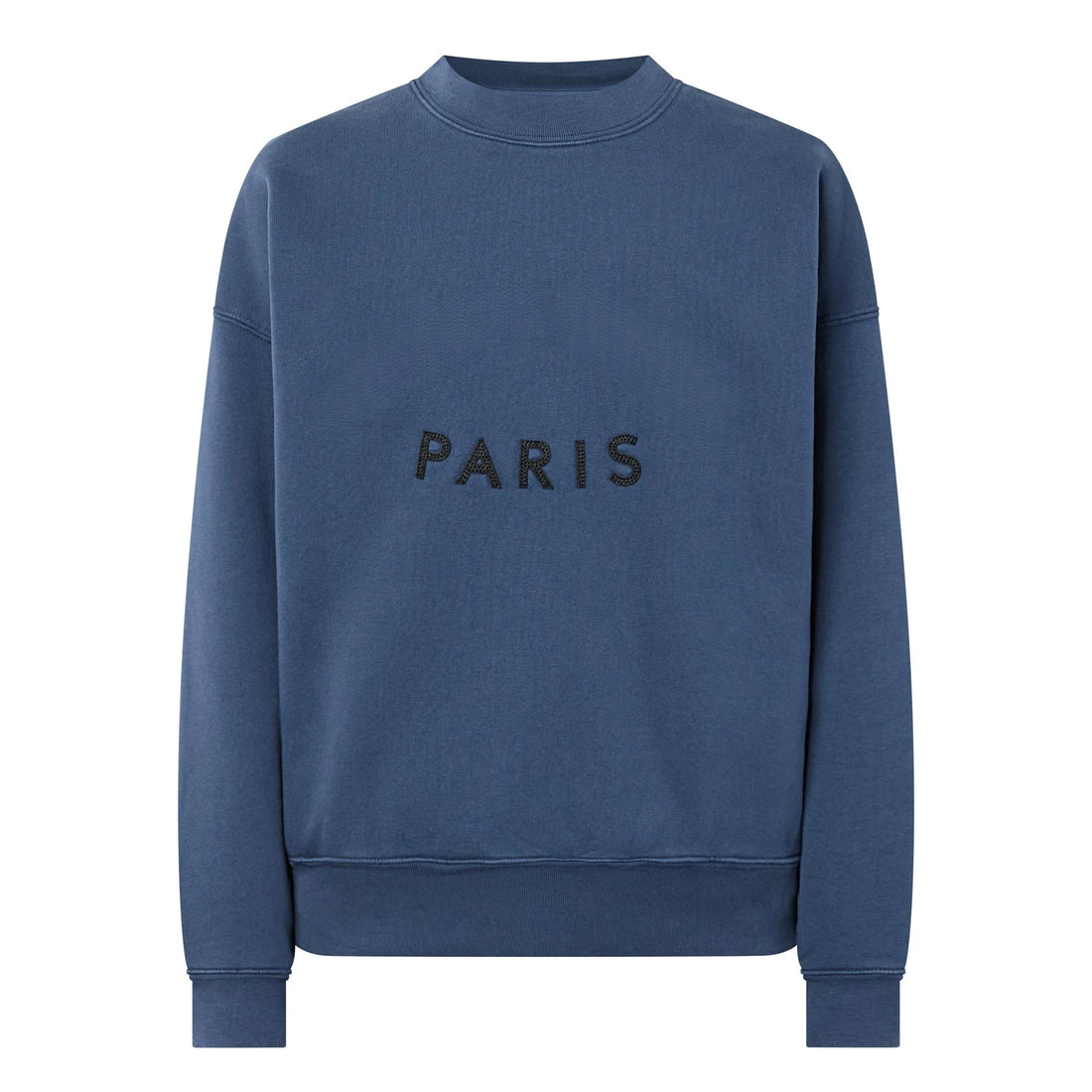 navy Cotton Sweatshirt women Soft Fleece Lining crew neck long sleeve sweatshirt female autumn winter - ATFH