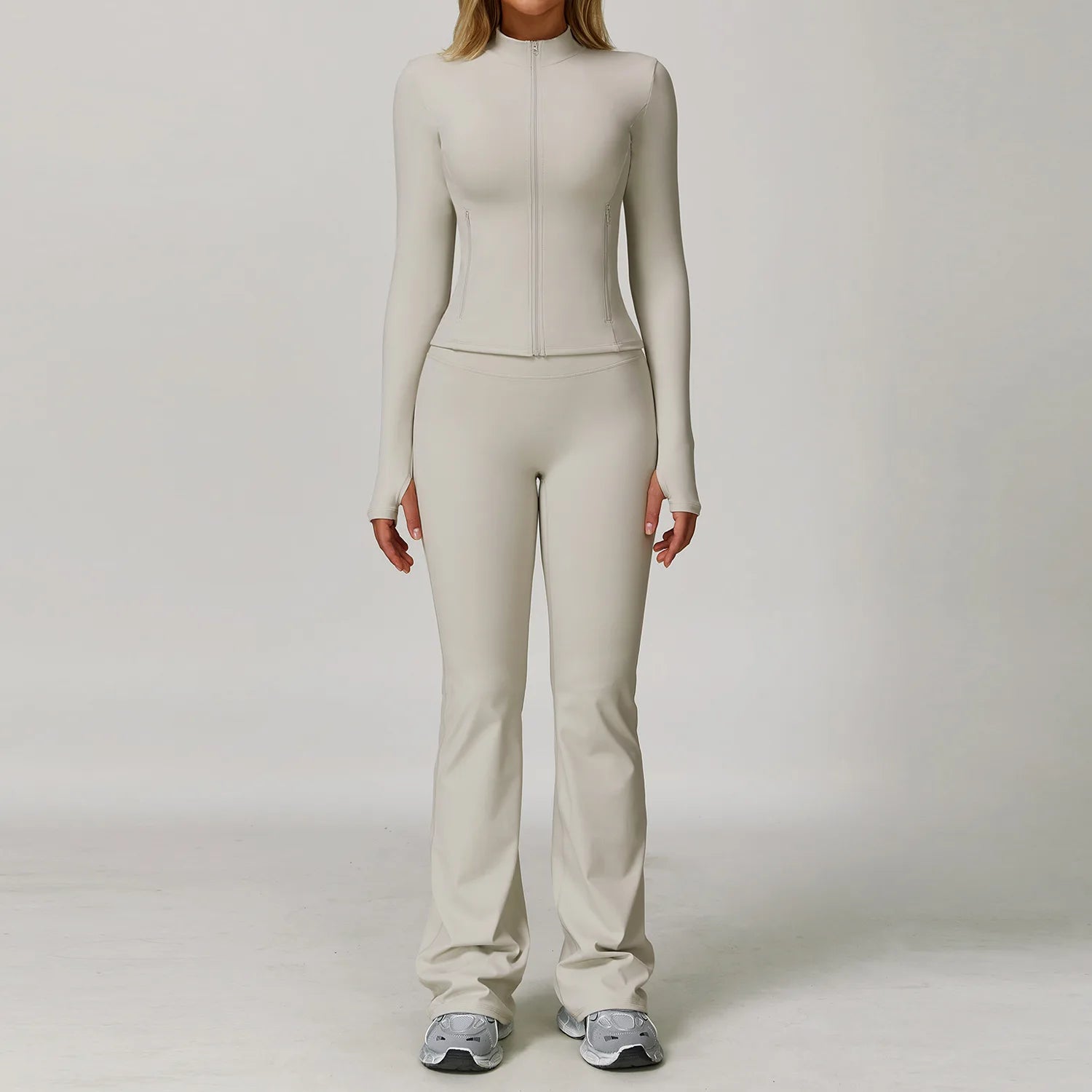 2/3PCS Yoga Suit Sports Set Gym Set Women Tracksuit Running Workout Clothes Long Sleeve Sports Bra Athletic Wear Yoga Clothing - ATFH