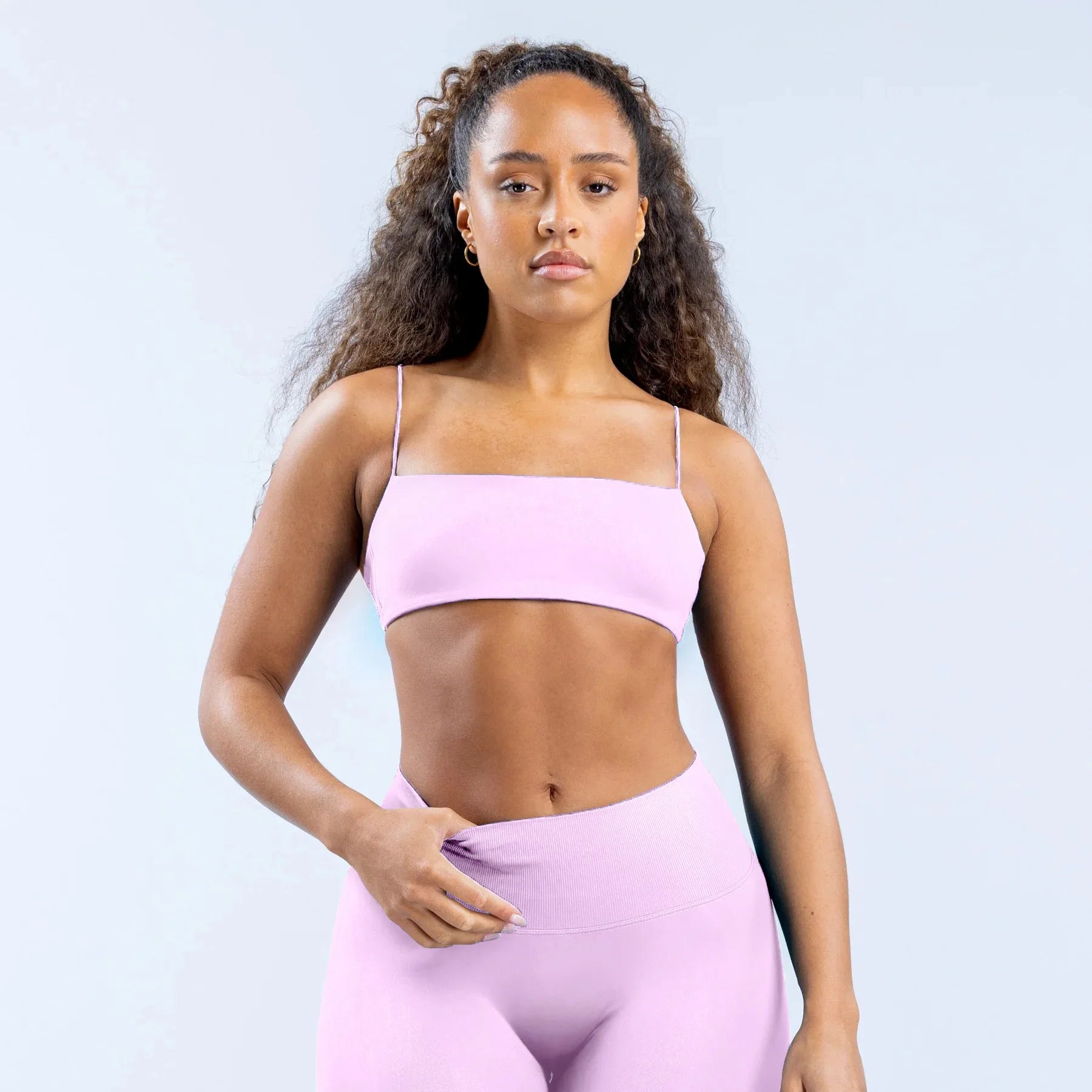 No Logos Strappy Bra Thin Strap Beauty Backless High Elastic Sports Bra With Chest Pads For Women Running Workout Gym Clothes
