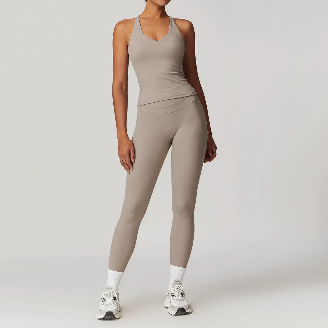 2 Pieces Sportswear Women Yoga Set Gym Clothes Sportswear Yoga Suits Fitness Set Tracksuits Sports Bra Gym High Waist Leggings - ATFH