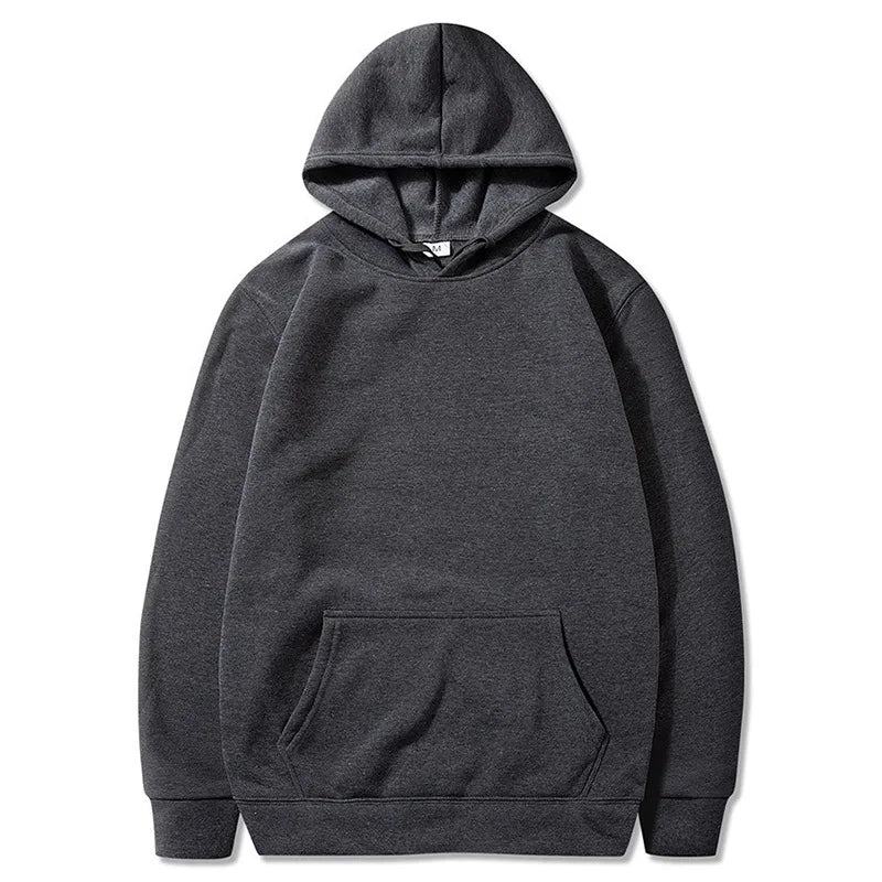 Men's Hoodies New Spring Autumn Casual Hoodies Sweatshirts Men's Top Solid Color Hoodies Sweatshirt Male Casual Tops 11 Colors - ATFH