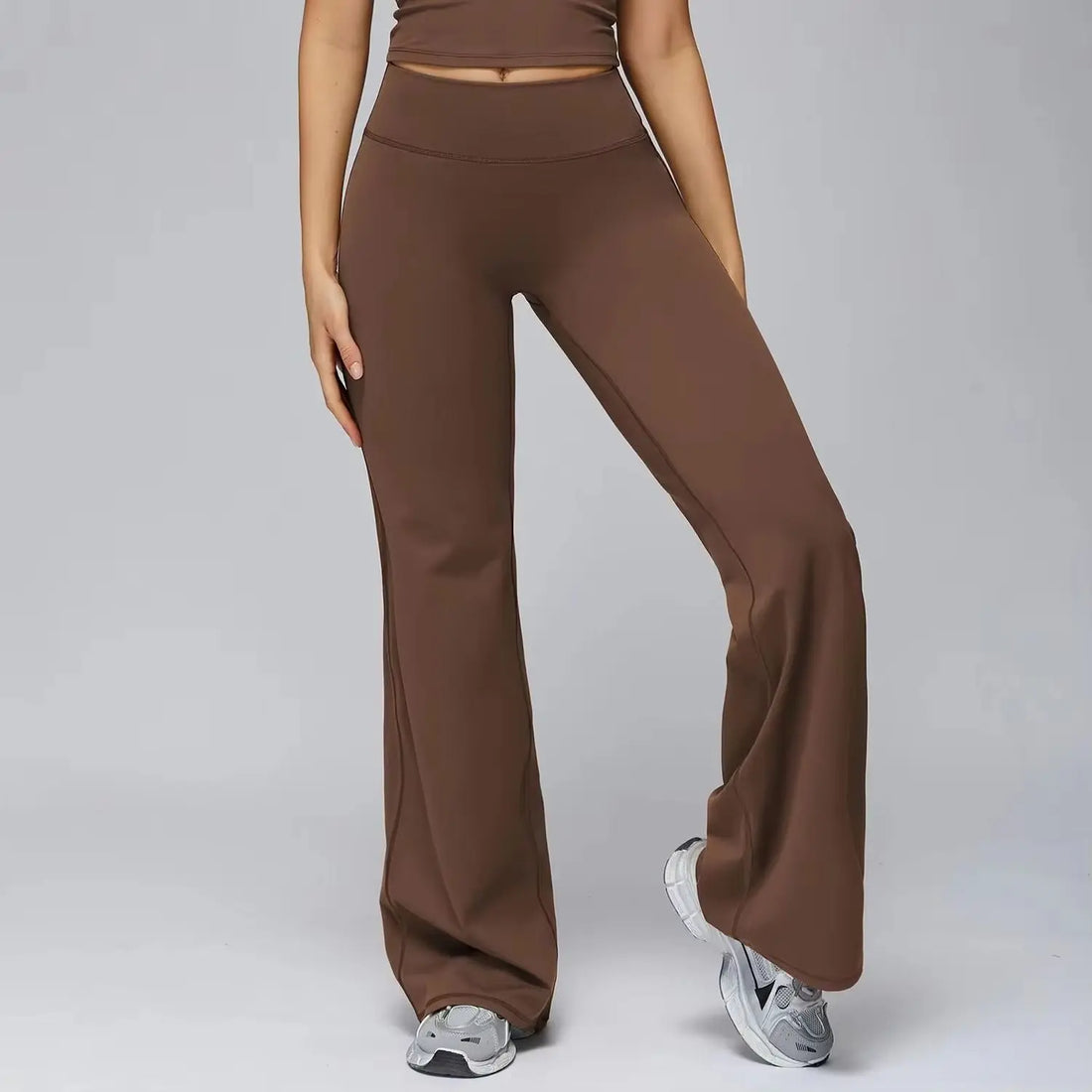 Yoga Pants Flare Leggings Women High Waist Wide Leg Pants Gym Women Fitness Sports Flared Pant Dance Trousers Women shaped Hip - ATFH