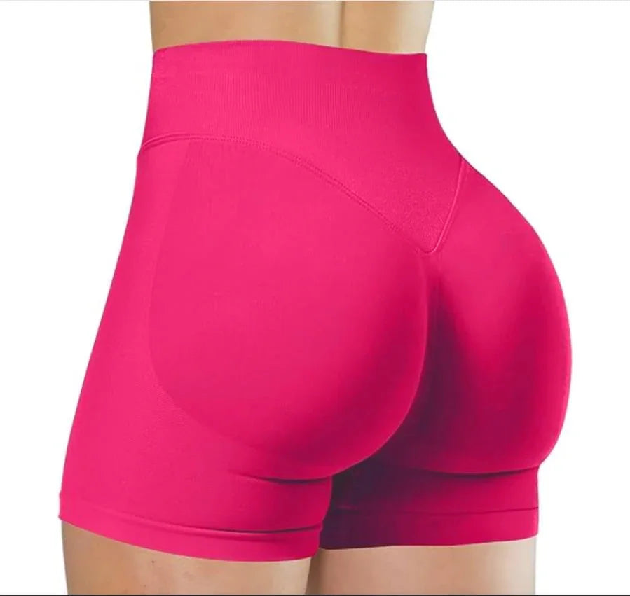 Women's Seamless High Waist Gym Shorts Butt Lifting Slim Fit High Elastic Yoga Shorts for Fitness Training Running & Cycling