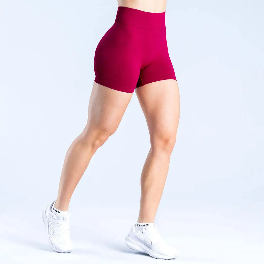 High Waist Seamless Yoga Shorts For Women - Highly Elastic, Butt Lifting, Suitable For Running, Fitness And Outdoor short