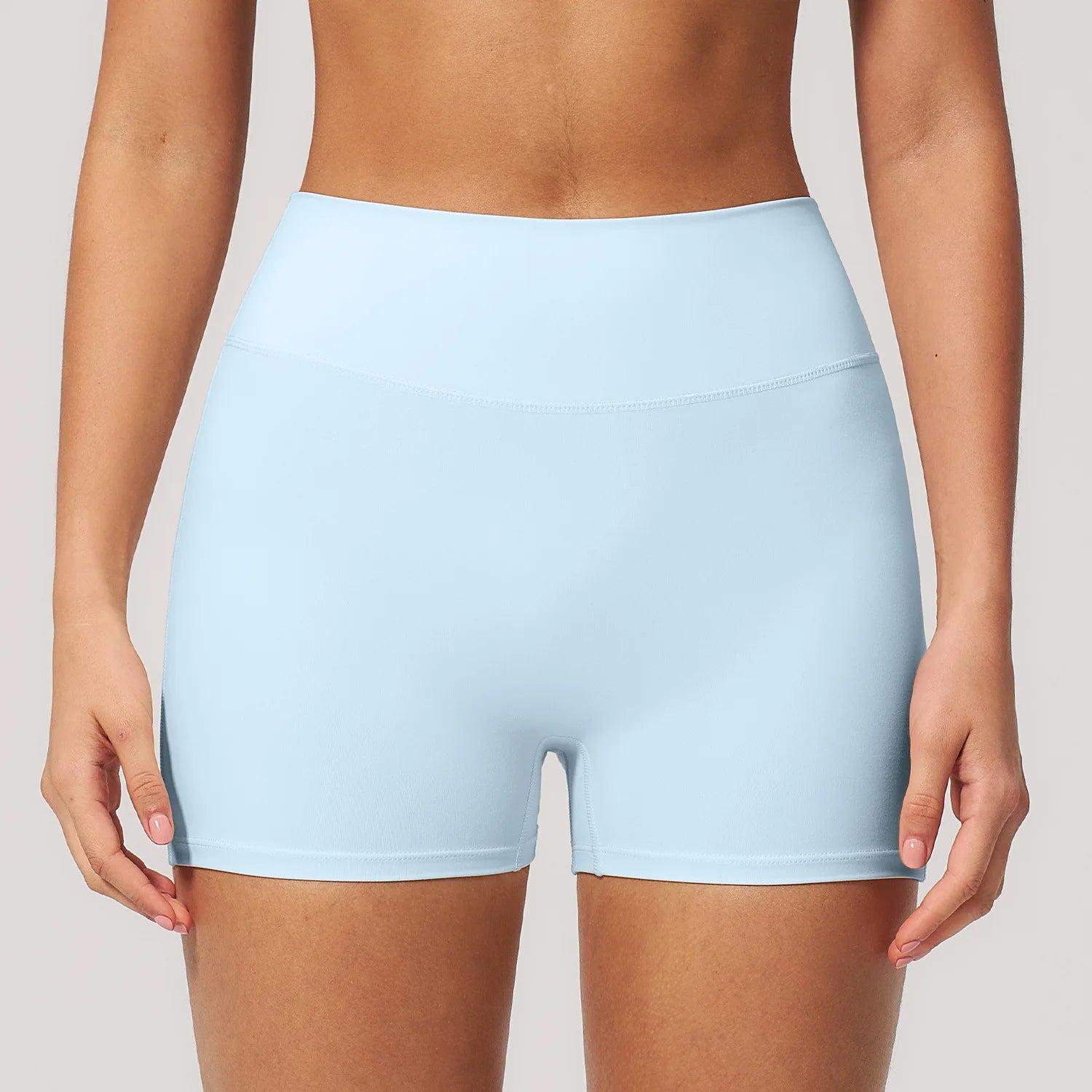 High Waist Yoga Shorts Women's Summer Breathable Sports Fitness Shorts Running Cycling Shorts Female Workout Gym Short Tights