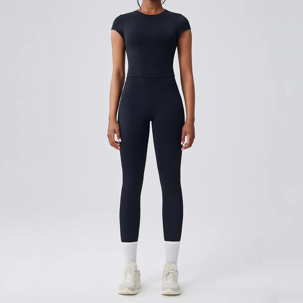 BIANHUI Women's Two Pieces Set Women Bra Shorts High Waist Quick Dry Running Fitness Sports Women's Tracksuit Female Clothing - ATFH