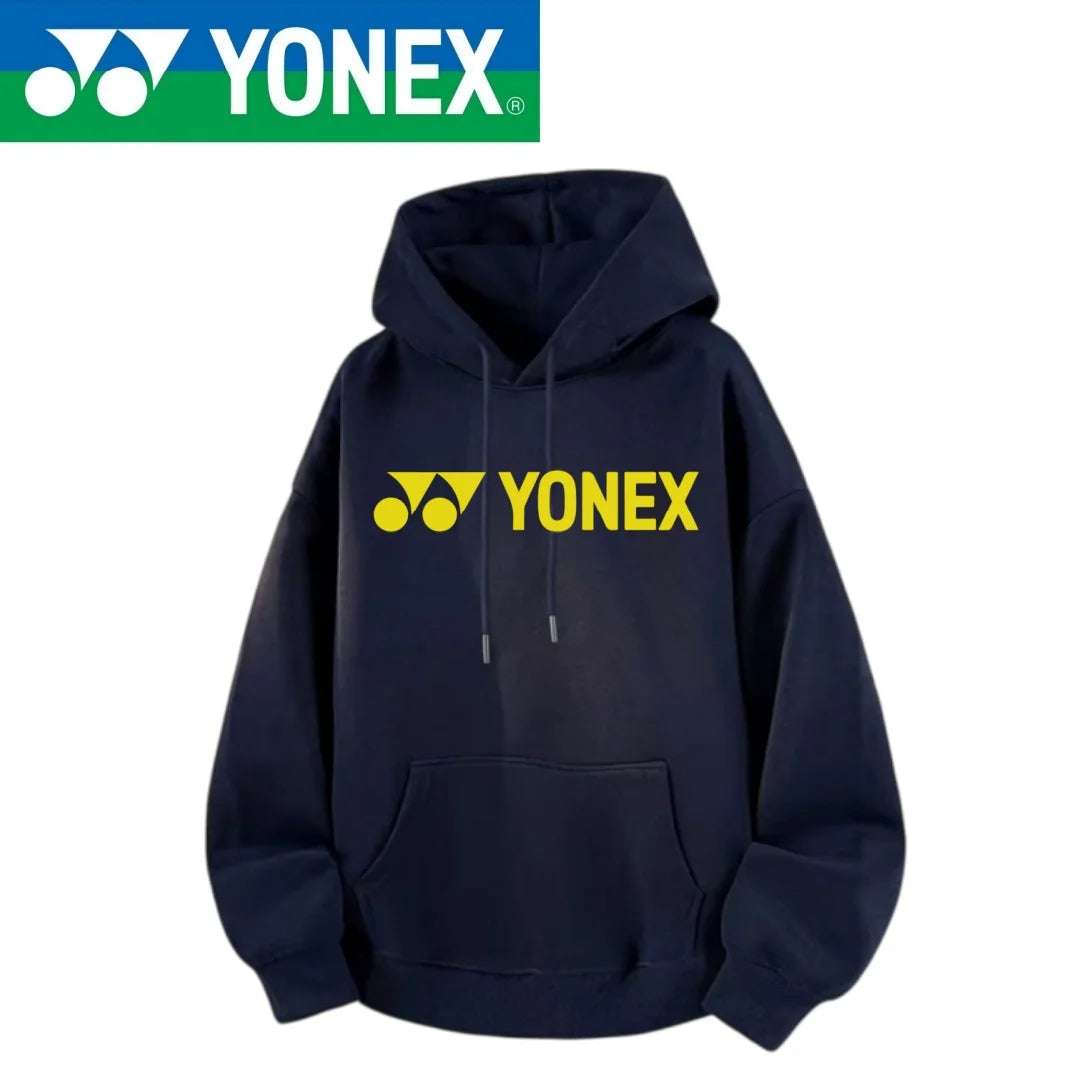 YONEX2026 new cotton hooded jacket, essential for outdoor sports such as badminton, tennis, running, and keeping warm with multi