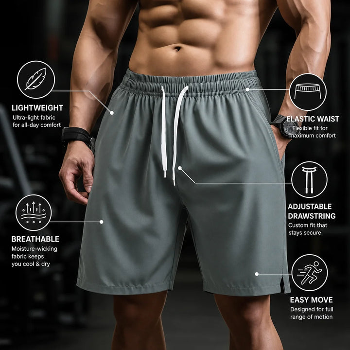 Men's Sport Shorts 2026 Male Breathable Tennis Shorts Quick-Drying Badminton Trousers Outdoor Running Shorts Fitness Sportswear