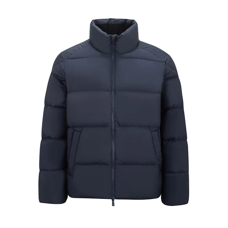 Semir Men Down Jacket Windproof Water Repellent Stand Collar Solid Color Lightweight 2026 New Winter Daily Wear