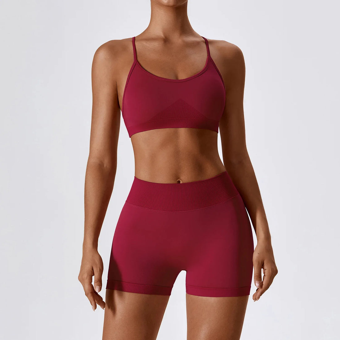 Yoga Set 2/3PCS Gym Clothes Sportswear Yoga Suits For Women Long Sleeve Crop Top Fitness Set Tracksuits Sports Bra Gym Leggings - ATFH
