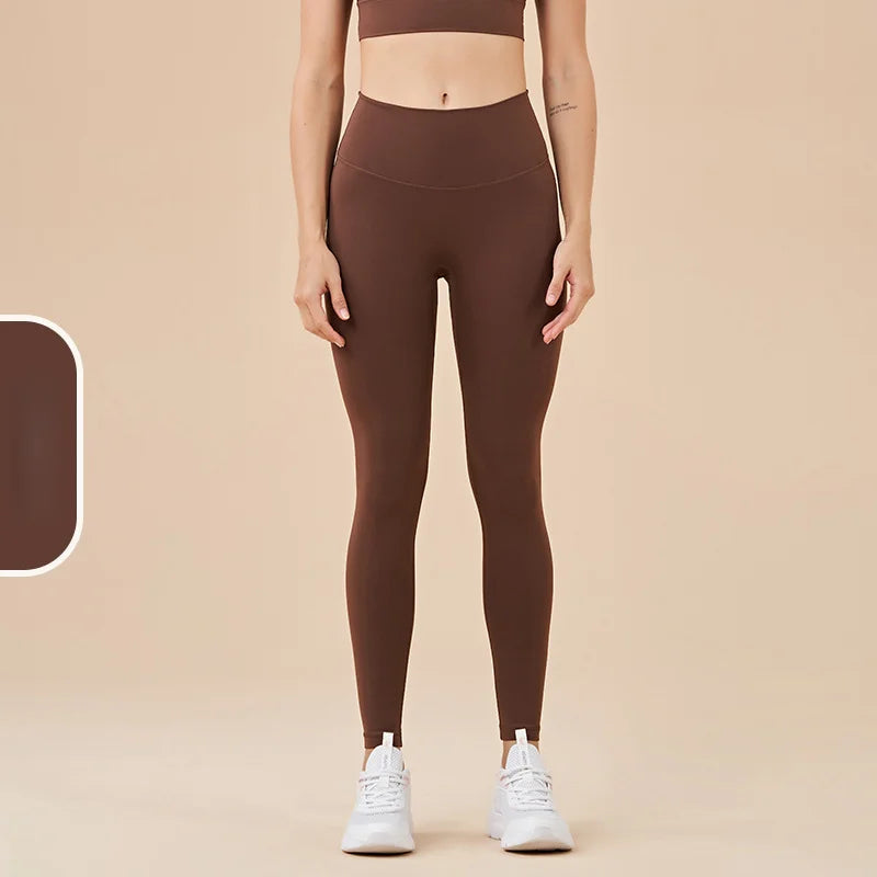 New 35 Colors Naked Feeling Yoga Pants High Waist Seamless Leggings Sport Women Fitness Gym Leggings With Pocket - ATFH