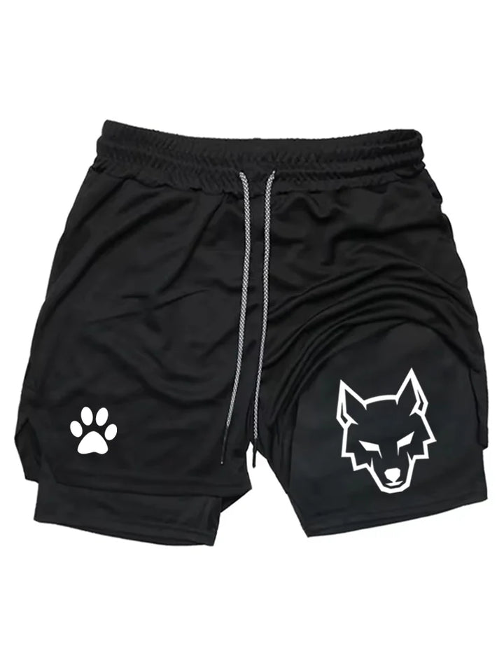 NEW SUMMER Men's Sports Shorts, 2 in 1 Gym Shorts, Casual Running Sportswear, Double Layer Shorts for Fitness  WX002