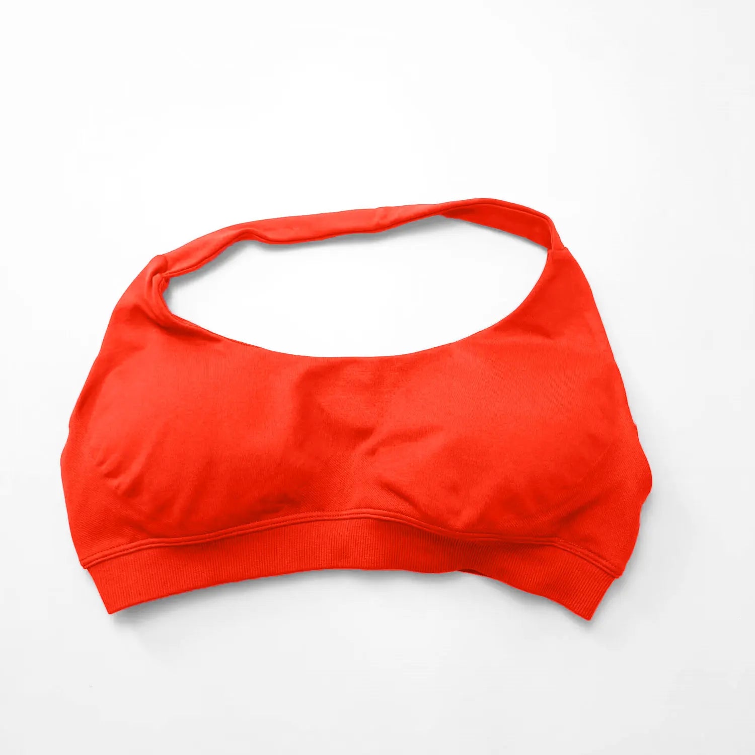 NCLAGEN Impact Sports Bra Women Seamless Halter Top High Support Push-up Open Back Gym wear Fitness Yoga Workout underwear - ATFH