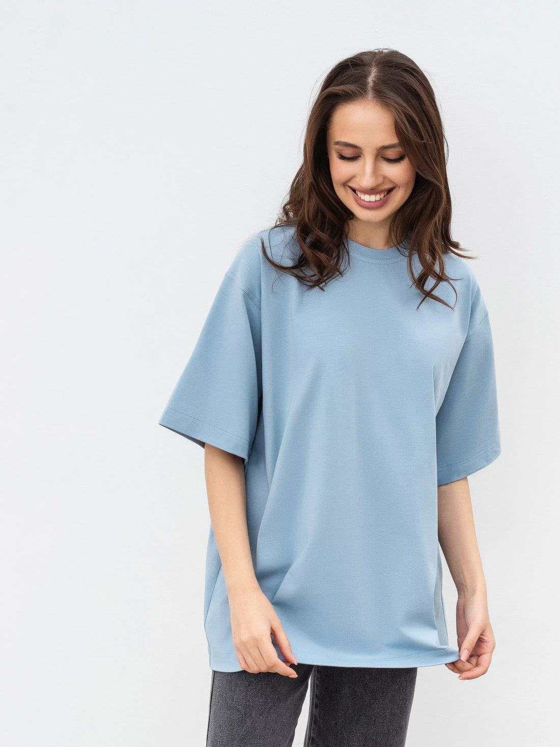 Hirsionsan Basic Cotton T Shirt Women 2026 Summer New Loose Solid Tees 19 Color Casual Loose Tshirt Oversized O Neck Female Tops - ATFH