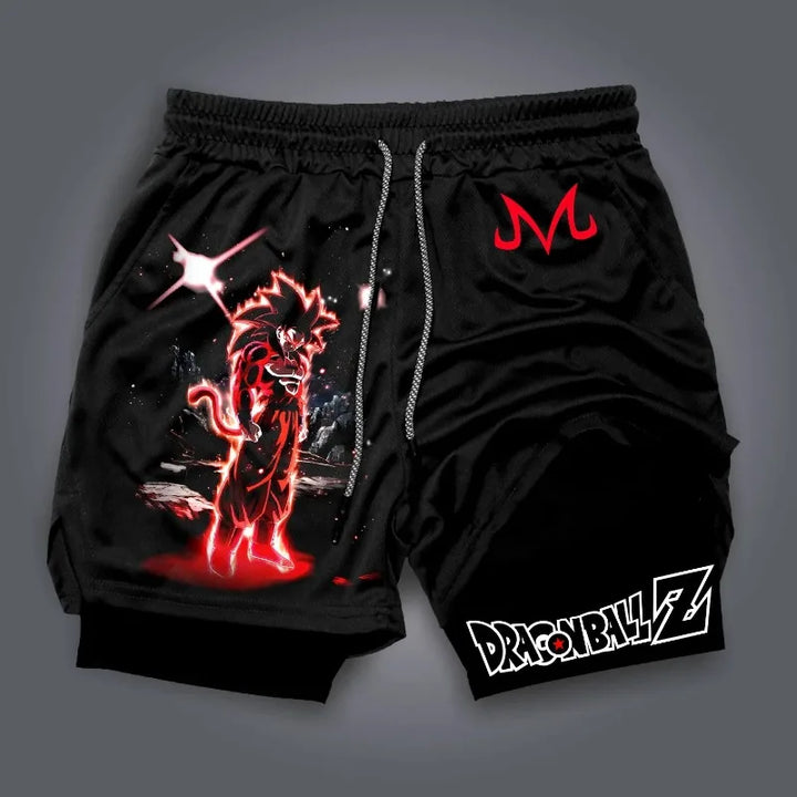 2025 Authentic DBZ Athletic Shorts - Official Shonen Jump Collection, Sweat-Wicking & Lightweight for Cosplay & Gym