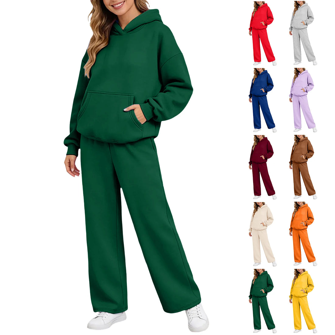 Women Jogging Bottoms Hoodie Tracksuit Sports Trousers Leisure Suit Set Hoodie Sweat Jacket Jogging Suit With 1940s Jumpsuit