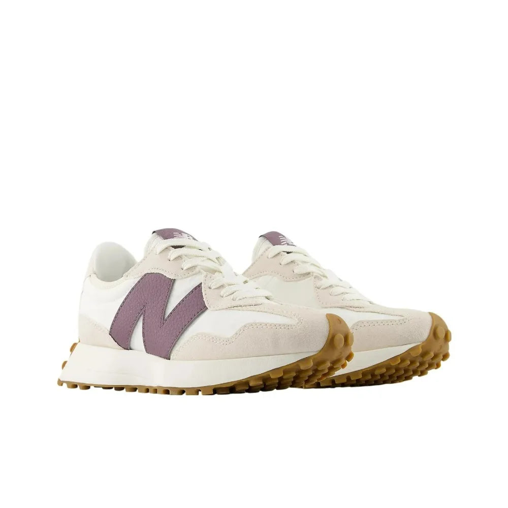 New Balance NB 327: Simple and Comfortable Low-Top Casual Running Shoes for Women in White WS327FTC