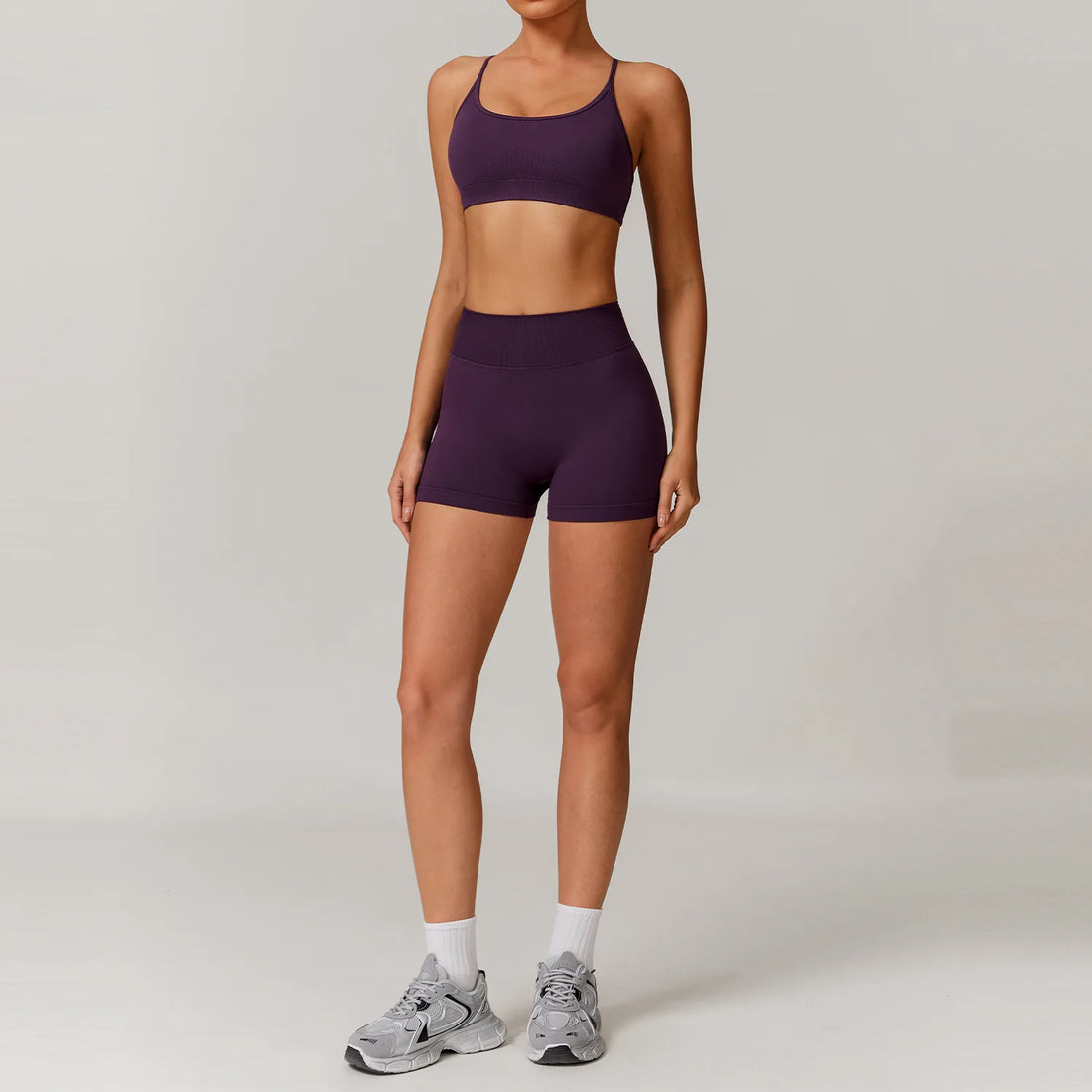 Yoga Set 2/3PCS Gym Clothes Sportswear Yoga Suits For Women Long Sleeve Crop Top Fitness Set Tracksuits Sports Bra Gym Leggings - ATFH