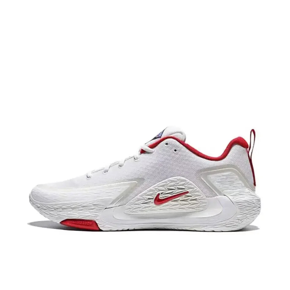 Nike S.T. GLOW EP Versatile Comfortable Cushioned Low-Top Basketball Shoes Men’s Sports Shoes White and Red IQ1129-061
