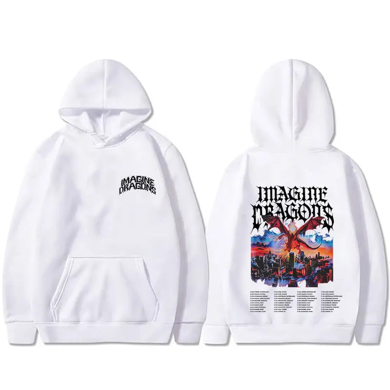 Imagine Dragons Band Loom World Tour 2026 Hoodie Men Women Rock Punk Gothic Streetwear Male Casual Oversized Pullover Hoodies - ATFH