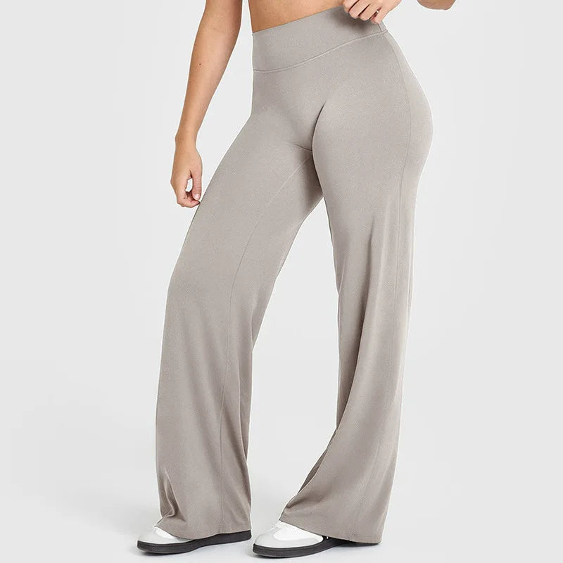 Mileegirl Strait-leg Women Yoga Pants Loose Fit Sports Toursers Soft Butter Active Wear Quick Dry Workout Pilates Warm Bottoms ATFH