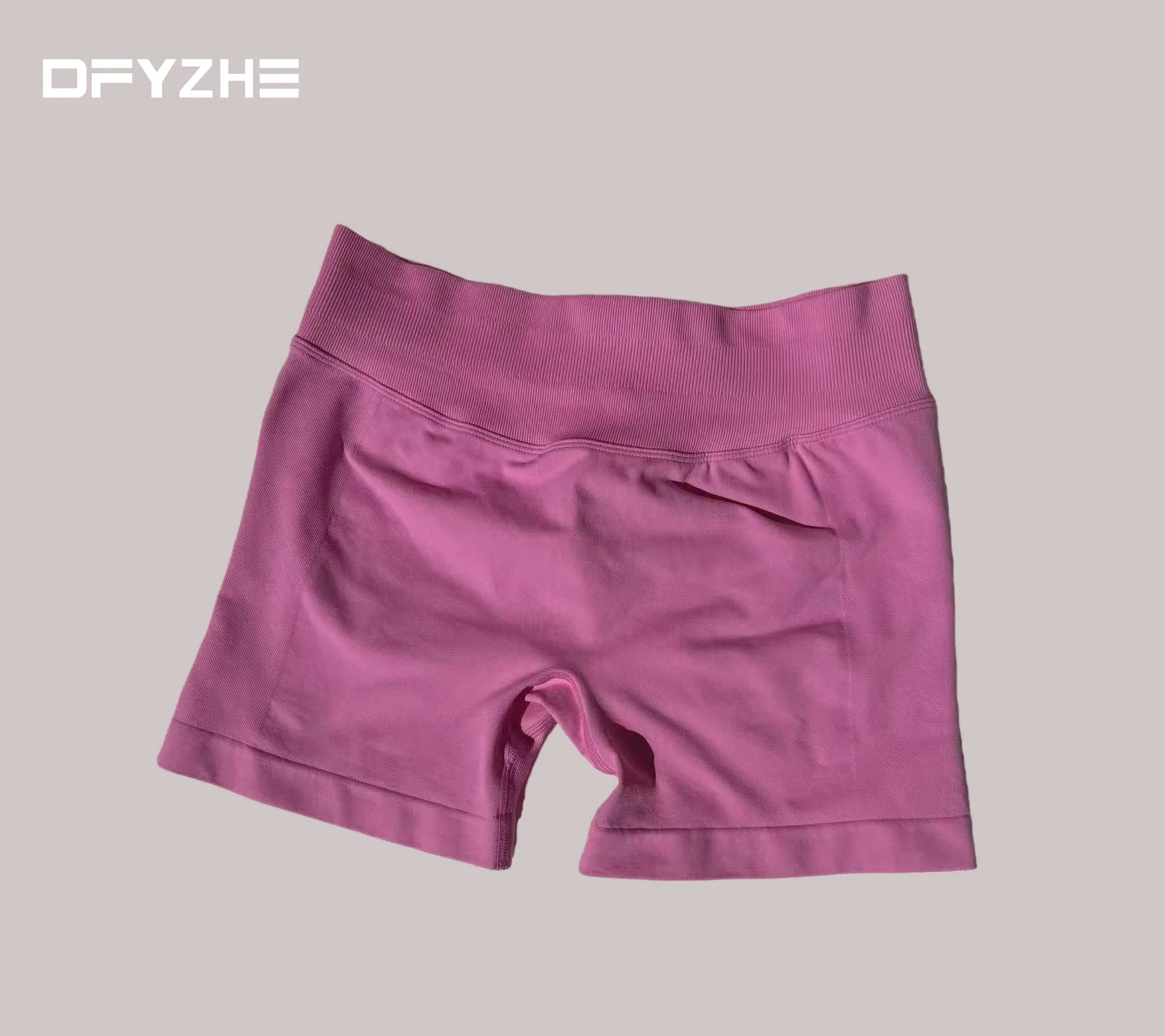 DFYZHE Women's Impact Shorts 4.5" – Seamless High Waist Ribbed Workout Shorts for Yoga Cycling & Fitness Tahsi Fashion House