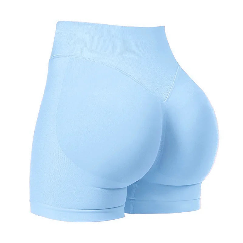 Women's High-Waisted Seamless Fitness Shorts: Tummy Control Compression, Butt-Lifting, High-Elastic Breathable, for YOGA