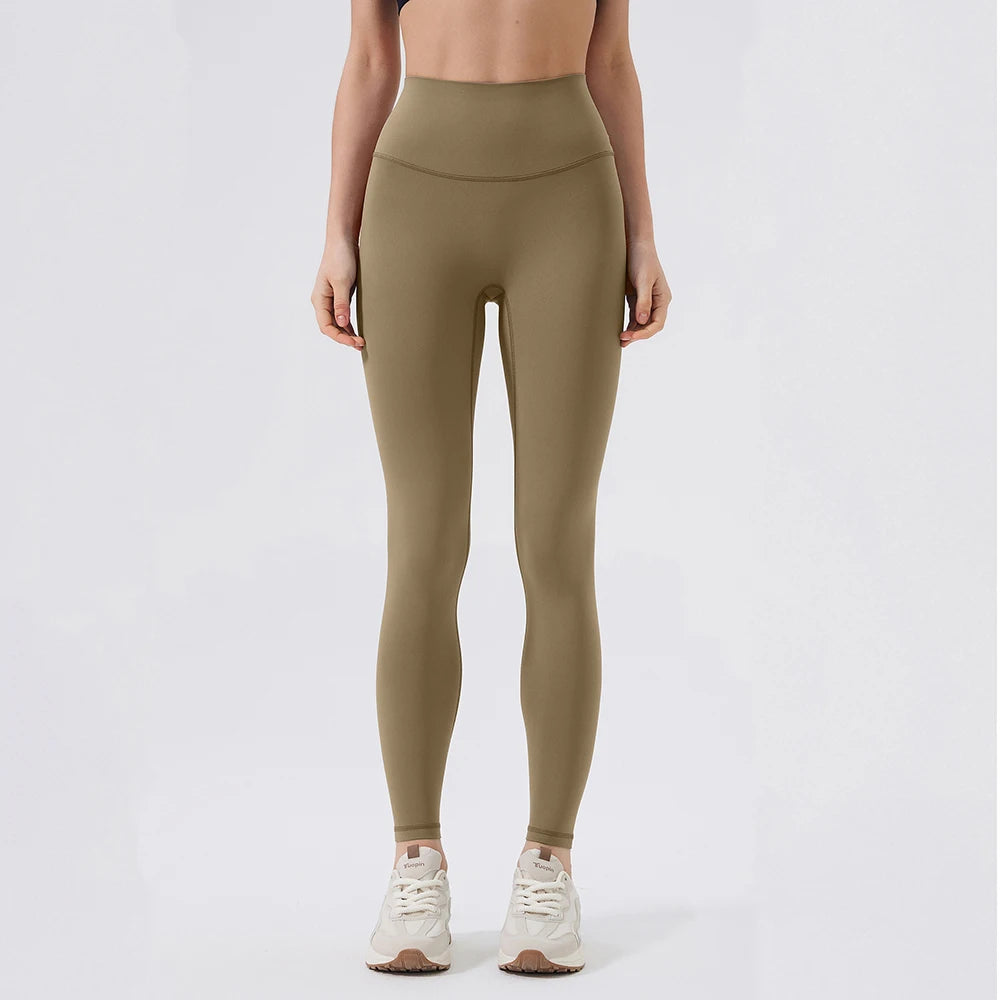Women Back Waist Pocket High Waist Yoga Legging Women Sport Cropped Pants Butter Athletic Gym Comprehensive Training Jog - ATFH