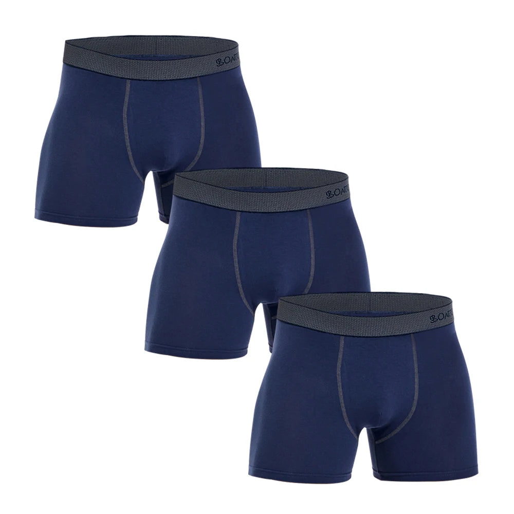 3pcs/pack Sexy Letter Men's Panties Cotton Boxer Shorts Men Underpants Brand Man Underwear Solid Color Boxers