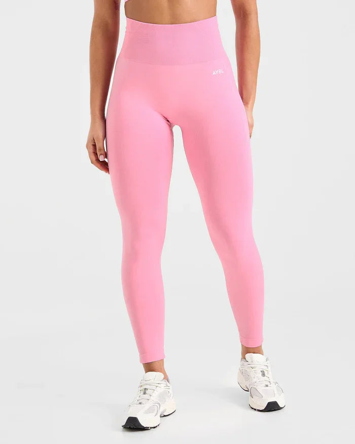 Trendy Leggings Scrunch Seamless Yoga Women Legging Gym Sports Pants Low Ribbed Band High Stretch Fitness Tights Pant - ATFH
