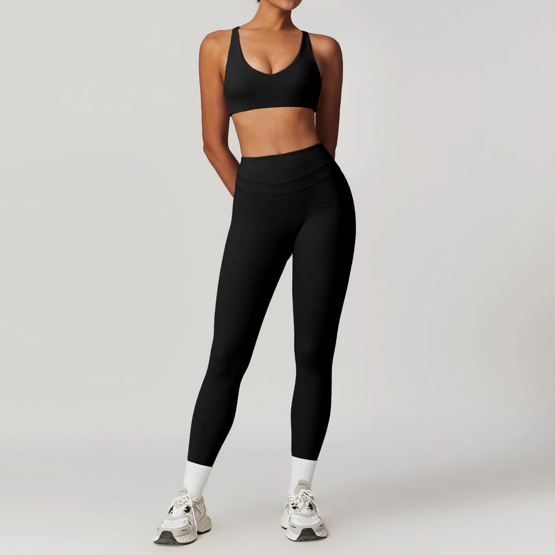 SWELTERING 2 Pieces Sportswear Women Yoga Set Gym Clothes Sportswear Yoga Suits Fitness Set Tracksuits Sports Bra Gym Leggings - ATFH