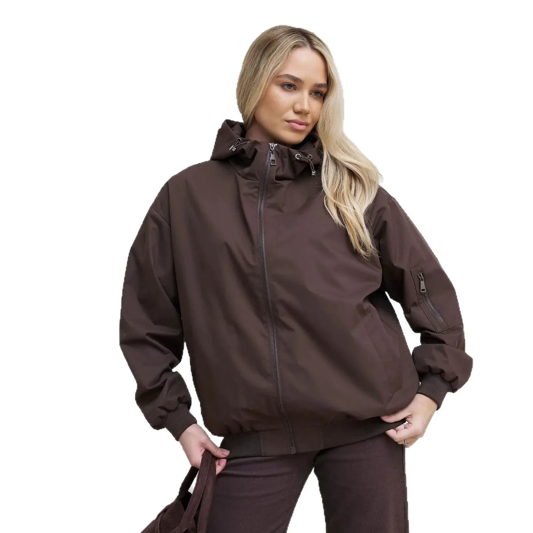 2026 Hot-Selling Women's Spring and Autumn Windproof Hooded Jacket Top