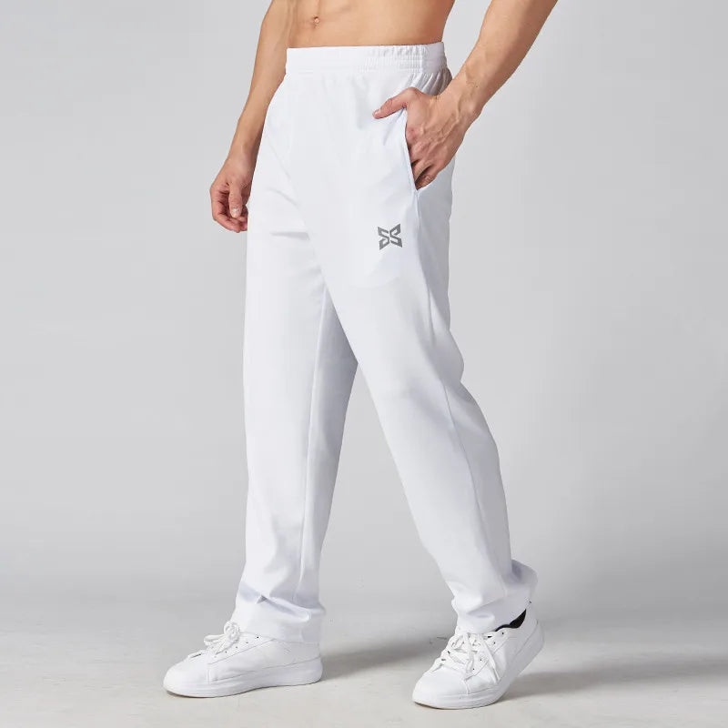 Men Running Pants Work Out Sports Fitness Football Mens Soccer Training Pant Hiking Jogging Long Trousers Sweatpants Sportwear