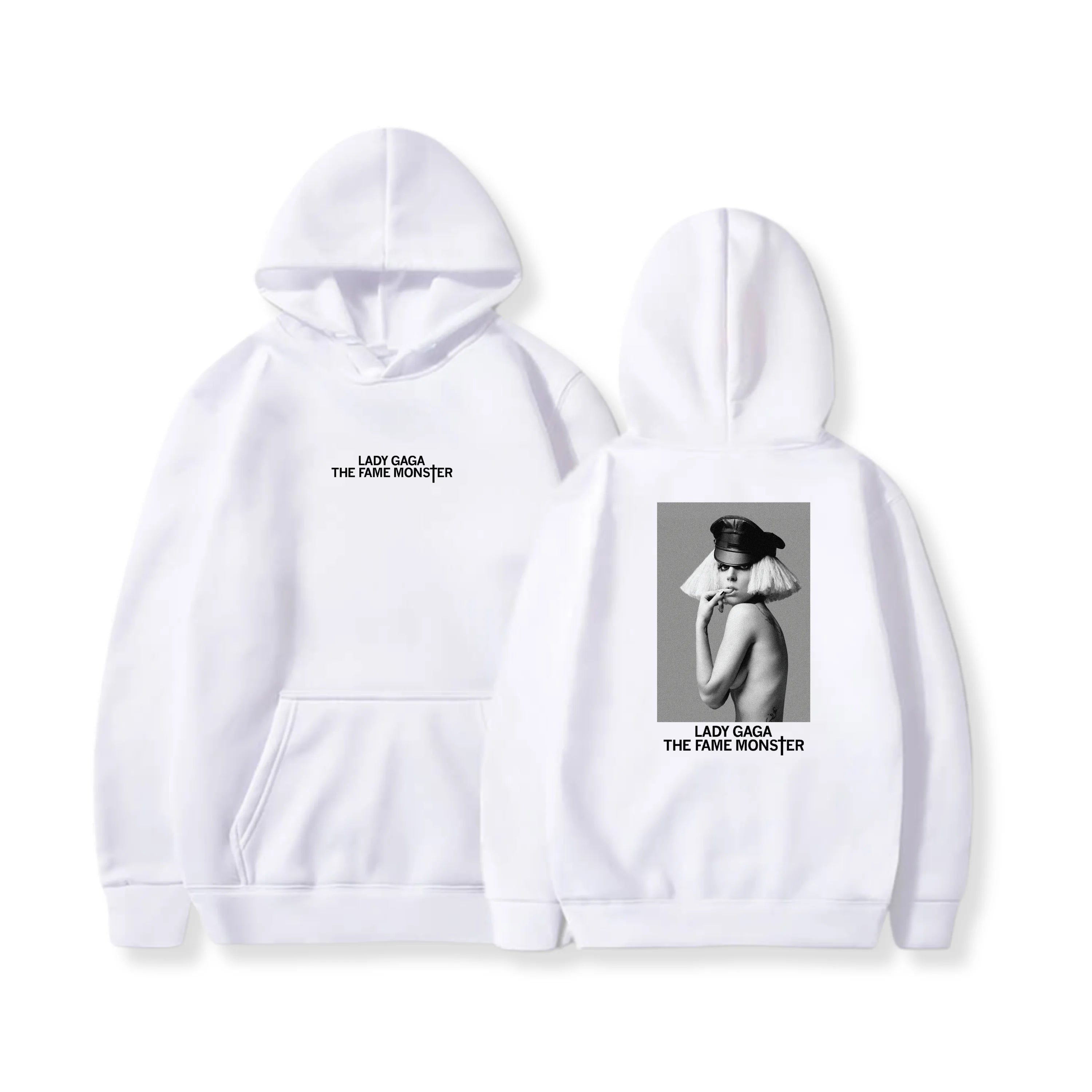 Autumn Winter Hoodies Lady Gaga Ablum Graphic Oversized Women Men Streetwear Fleece Warm Sweatshirt Female Male Tracksuits Coats - ATFH