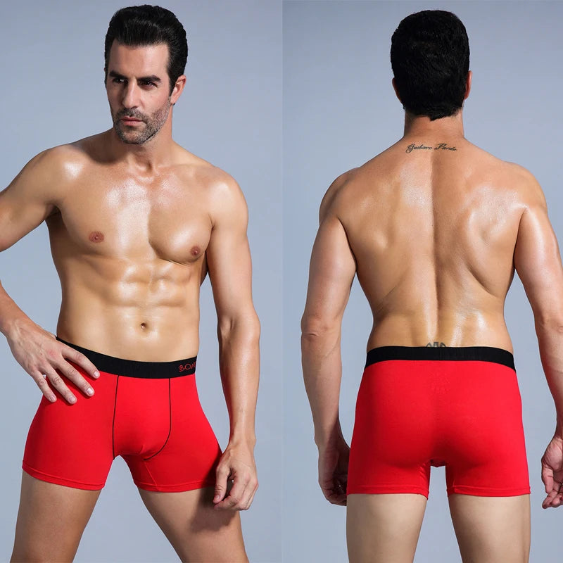 4pcs Cotton Boxers For Man Underwear Slip High Quality Men's Panties Sexy Homme Underpants Boxer Shorts Calecon Trunks