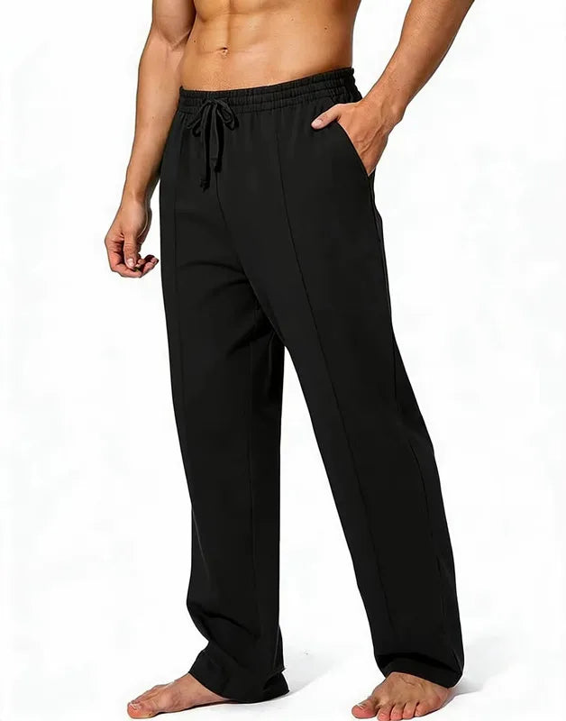 Hot selling Spring and Autumn men's fashionable casual solid color pants, loose tight rope straight leg pants