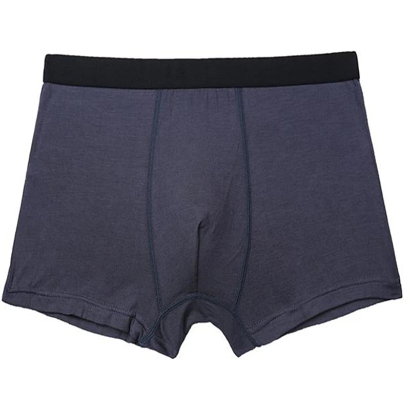 6pcs/Set Black Boxer Men Underwear Bamboo Men's Panties Shorts Breathable Underpants Man Comfortable Sexy Boxers & Briefs Men