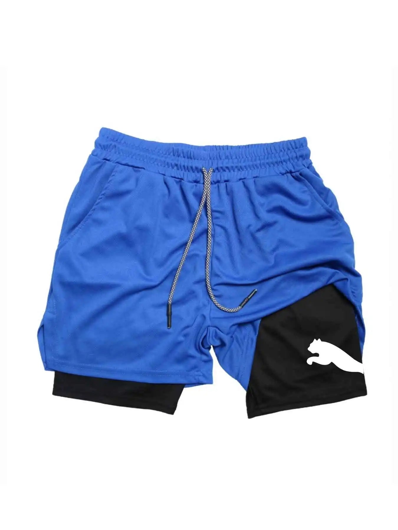 2026 Summer Sports Shorts 2-in-1 Gym Running Shorts Slow Running Casual Sportswear Fitness Double Layer Shorts