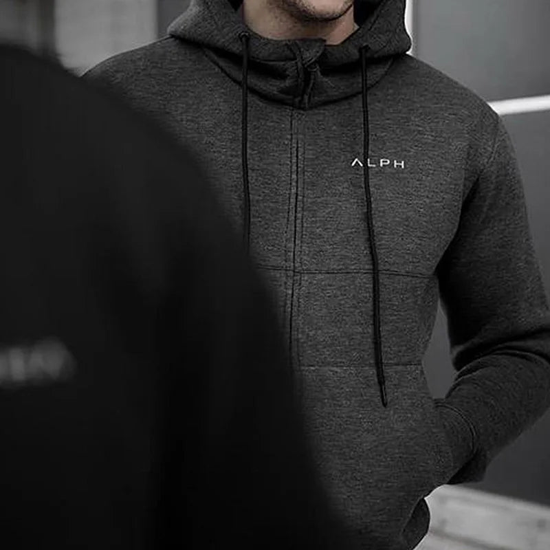 Men's Spring And Autumn Gym Brand Hoodies Sport Running Workout Fitness Sweatshirt Jacket Casual Clothing Male Hooded Zipper Top - ATFH